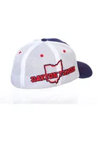 Dayton Flyers Mens Navy Blue Fanstand Meshback Flex Hat