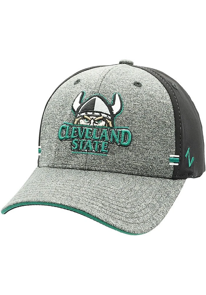 Cleveland State Vikings Mens Black 1st and Goal Flex Hat