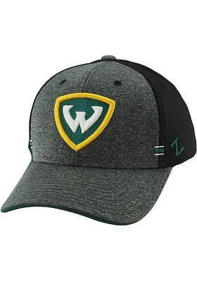 Wayne State Warriors Mens Black 1st and Goal Flex Hat