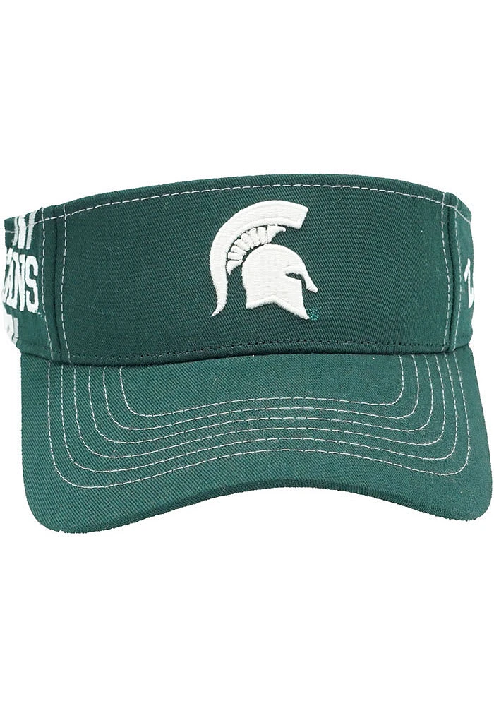 Michigan State Spartans Mens Green Flyover Adjustable Visor