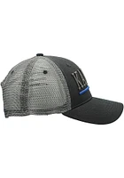 Kansas Jayhawks Upfront Black Adjustable Hat - Black