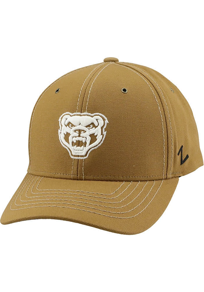 Oakland University Golden Grizzlies Handyman Adjustable Hat - Brown
