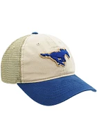 SMU Mustangs Memorial Field Adjustable Hat - Ivory