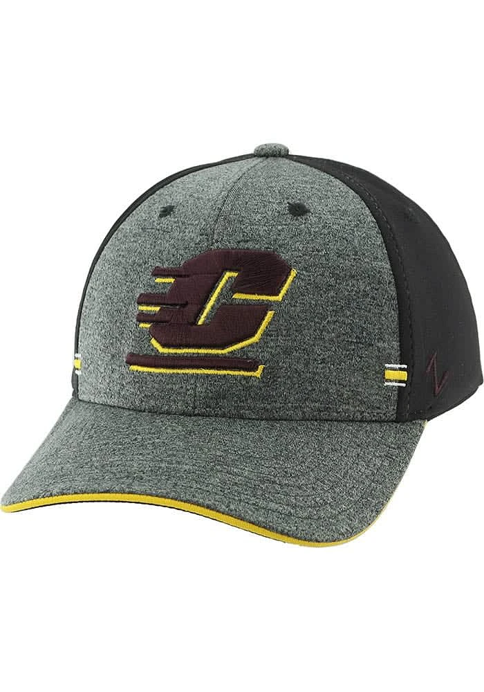 Central Michigan Chippewas Mens Black 1st and Goal Flex Hat