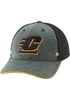 Central Michigan Chippewas Mens Black 1st and Goal Flex Hat