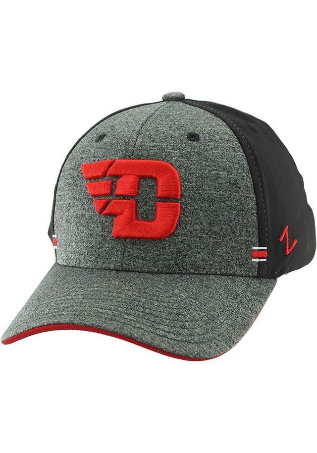 Dayton Flyers Mens Black 1st and Goal Flex Hat