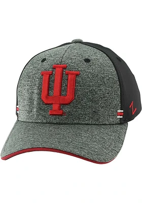 Indiana Hoosiers Mens Black 1st and Goal Flex Hat