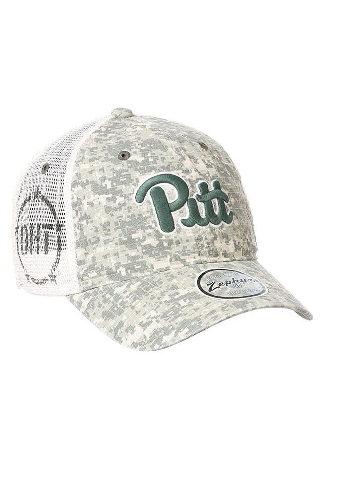 Pitt Panthers Trucker Adjustable Hat - Green