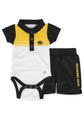 Iowa Hawkeyes Infant Black Camden Set Top and Bottom