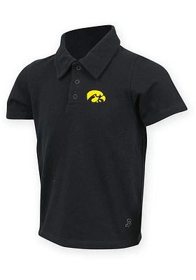 Iowa Hawkeyes Toddler Black Ralston Short Sleeve Polo Shirt