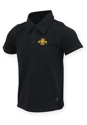 Iowa State Cyclones Toddler Black Ralston Short Sleeve Polo Shirt