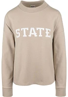 Iowa State Cyclones Womens Tan Sutton Crew Sweatshirt