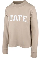 Iowa State Cyclones Womens Tan Sutton Crew Sweatshirt