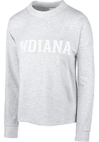 Indiana Hoosiers Womens Grey Sutton Crew Sweatshirt