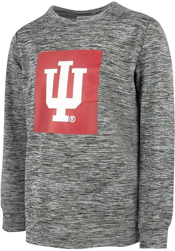 Indiana Hoosiers Youth Grey Jaxon Long Sleeve T-Shirt