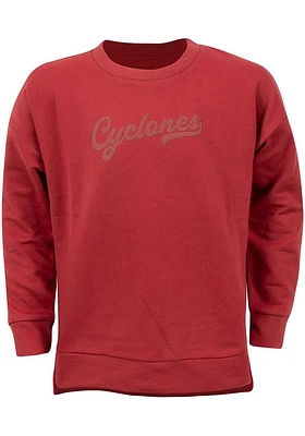 Iowa State Cyclones Girls Cardinal Naomi Long Sleeve Sweatshirt