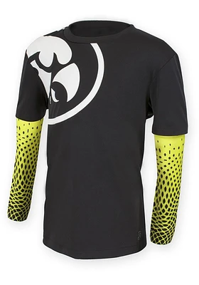 Iowa Hawkeyes Youth Black Dakota Long Sleeve T-Shirt