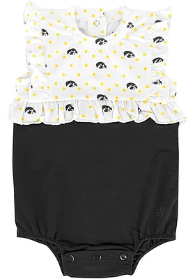Iowa Hawkeyes Baby Black Roseburg Short Sleeve One Piece