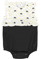 Iowa Hawkeyes Baby Black Roseburg Short Sleeve One Piece