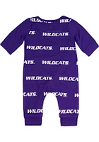 K-State Wildcats Baby Purple Taron Loungewear One Piece Pajamas