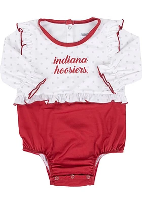 Indiana Hoosiers Baby Blue Rene LS Tops One Piece