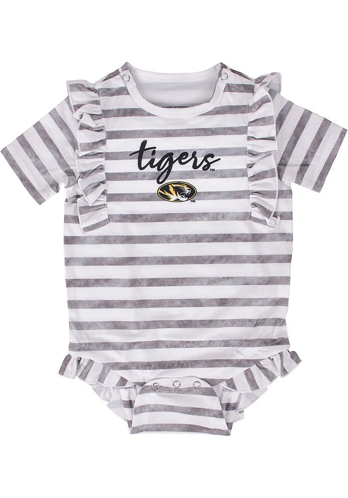 Missouri Tigers Baby Blue Hali Short Sleeve One Piece