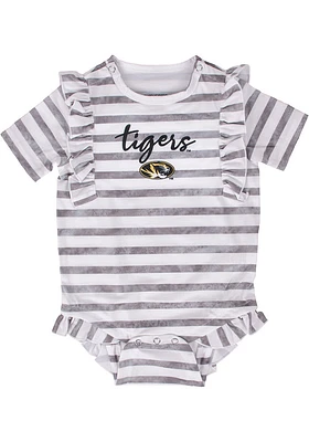 Missouri Tigers Baby Blue Hali Short Sleeve One Piece