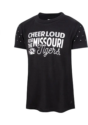 Missouri Tigers Toddler Girls Blue Reta Short Sleeve T-Shirt