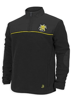 Wichita State Shockers Youth Black Deka Long Sleeve Quarter Zip Shirt