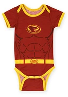Iowa State Cyclones Baby Cardinal Super Hero Short Sleeve One Piece