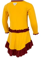 Iowa State Cyclones Baby Girls Cardinal Ingrid Short Sleeve Dress