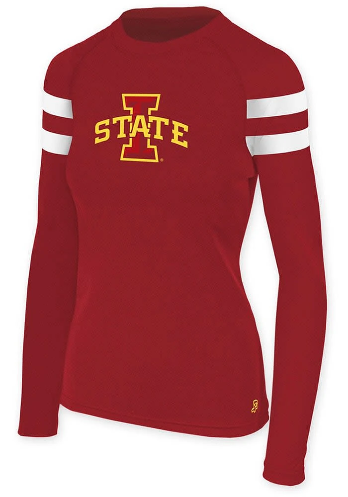 Iowa State Cyclones Womens Crimson Kenna LS Tee