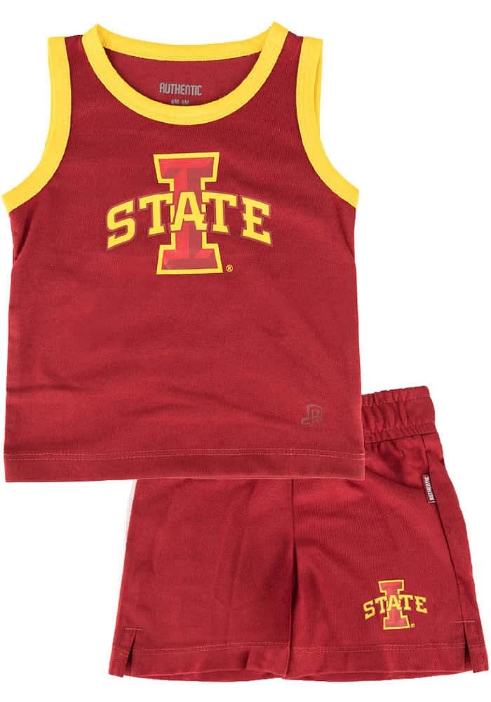 Iowa State Cyclones Infant Cardinal Gideon Set Top and Bottom