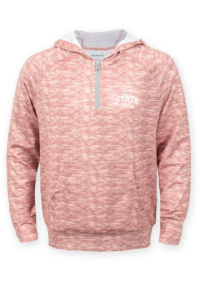 Iowa State Cyclones Girls Pink Susan LS Tops Qtr Zip