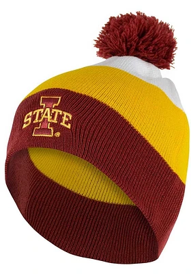 Iowa State Cyclones Red Warner Mens Knit Hat