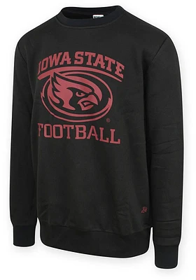 Iowa State Cyclones Mens Black KODIAK Long Sleeve Crew Sweatshirt