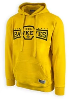 Iowa Hawkeyes Mens Gold DJANGO Long Sleeve Hoodie