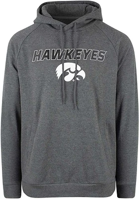 Iowa Hawkeyes Mens Grey Sanford Long Sleeve Hoodie
