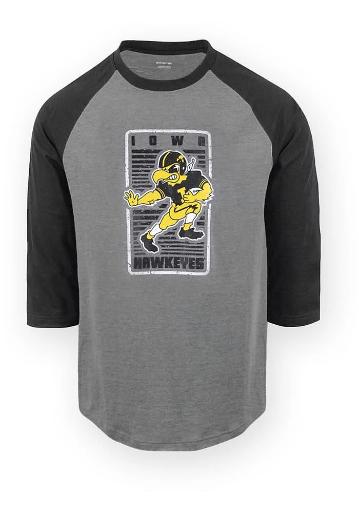 Iowa Hawkeyes Grey Gabe Short Sleeve T Shirt