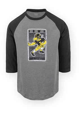 Iowa Hawkeyes Grey Gabe Short Sleeve T Shirt