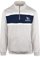Creighton Bluejays Mens Grey Blaise Long Sleeve Qtr Zip Pullover