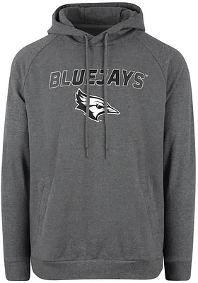 Creighton Bluejays Mens Grey Sanford Long Sleeve Hoodie
