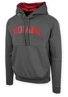 Indiana Hoosiers Mens Grey Ace Long Sleeve Hoodie