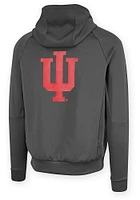 Indiana Hoosiers Mens Grey Ace Long Sleeve Hoodie