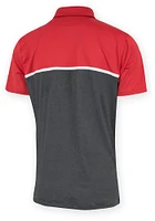 Indiana Hoosiers Mens Crimson Sherwood Short Sleeve Polo