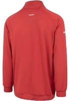 Indiana Hoosiers Mens Crimson Silas Long Sleeve Qtr Zip Pullover