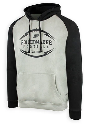 Purdue Boilermakers Mens Grey Grinnell Long Sleeve Hoodie