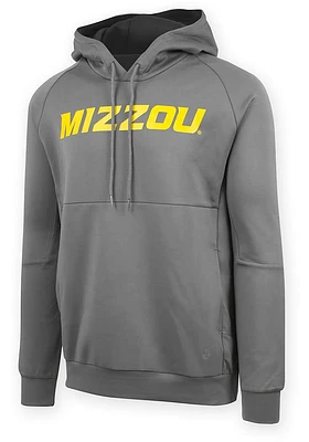 Missouri Tigers Mens Grey Ace Long Sleeve Hoodie