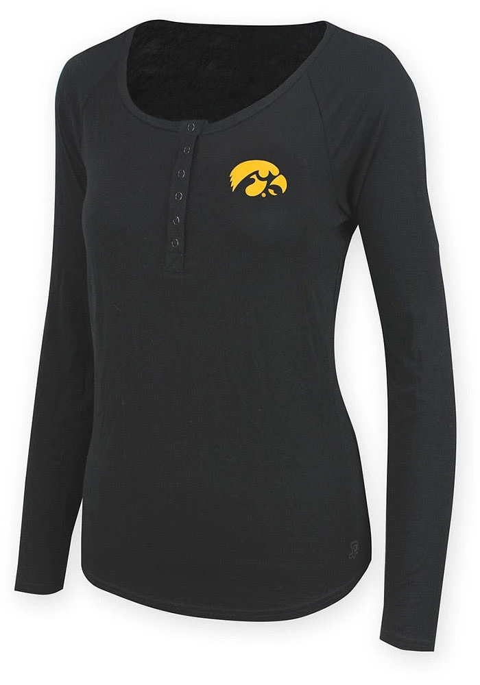 Iowa Hawkeyes Womens Black Julie LS Tee