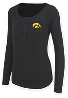 Iowa Hawkeyes Womens Black Julie LS Tee